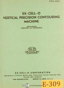 Ex-cell-o-Excello 426-A, Vertical Contouring Machine, Operations & Maintenance Manual-426-A-01